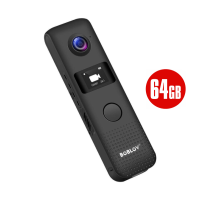 Боді камера BOBLOV C18- нагрудний WiFi міні відеореєстратор HD 1296P 64GB